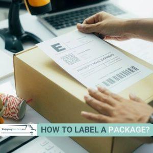 how to label a package